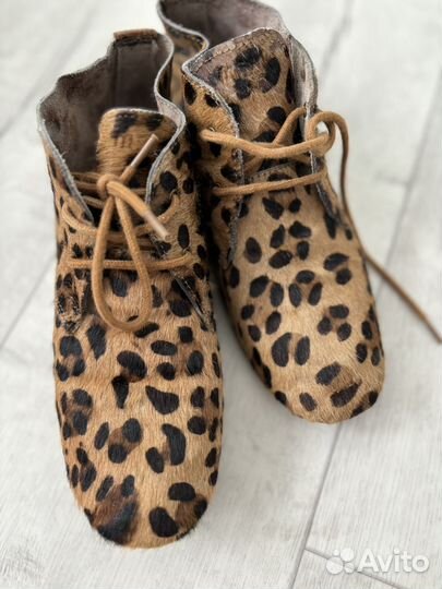 Полуботинки из меха пони Maruti