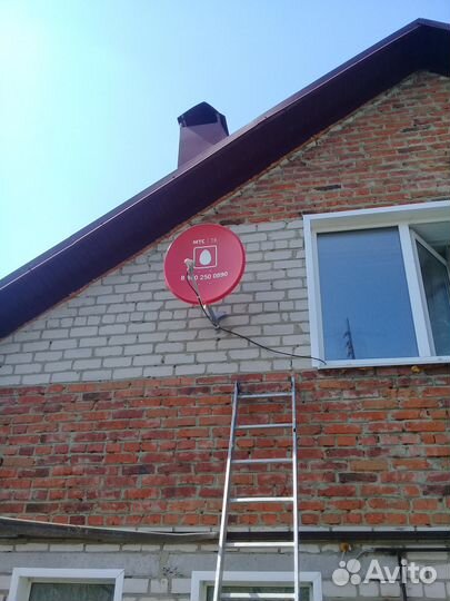 Установка спутниковой, эфирной антенны