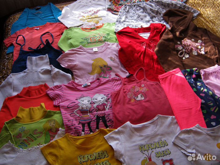 Детские вещи пакетом для девочки 6-9 лет