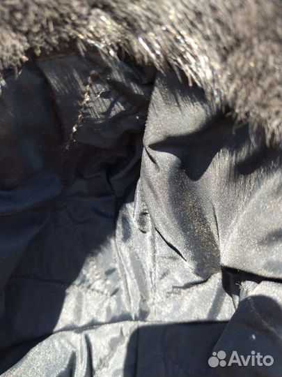 Шапка кожаная с норковым ободком женская