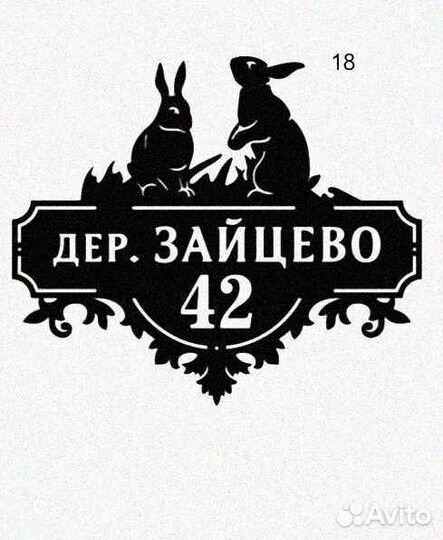 Табличка на дом с адресом