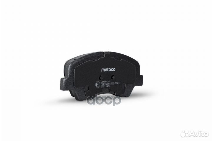 Колодки тормозные передние к-кт 3000-410 metaco