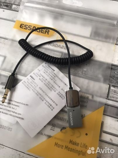 Аукс Bluetooth адаптер