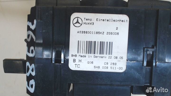 Переключатель отопителя Mercedes Vito W639, 2005