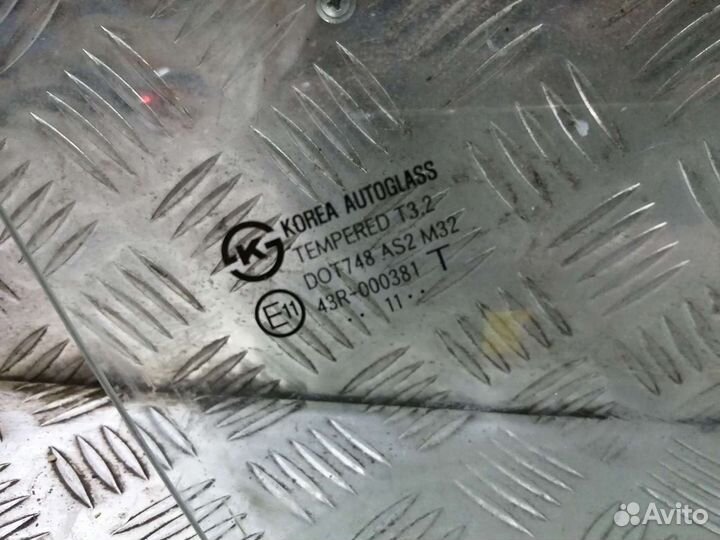 Стекло двери Hyundai Solaris седан 2011