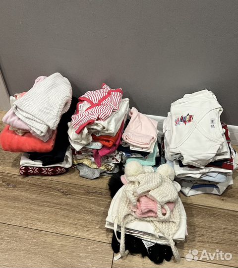 Одежда пакетом 0-2 месяца