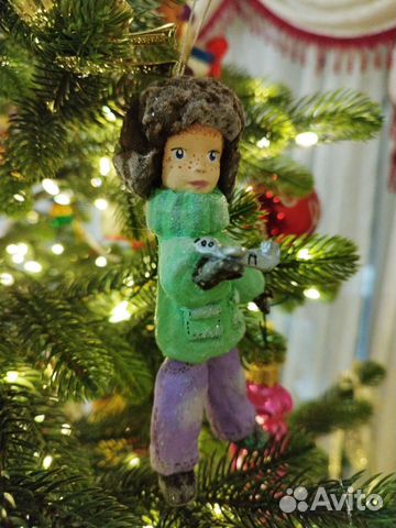 Ватная ёлочная игрушка 