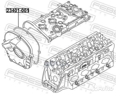 Прокладка кожуха грм volkswagen passat 2006-2011