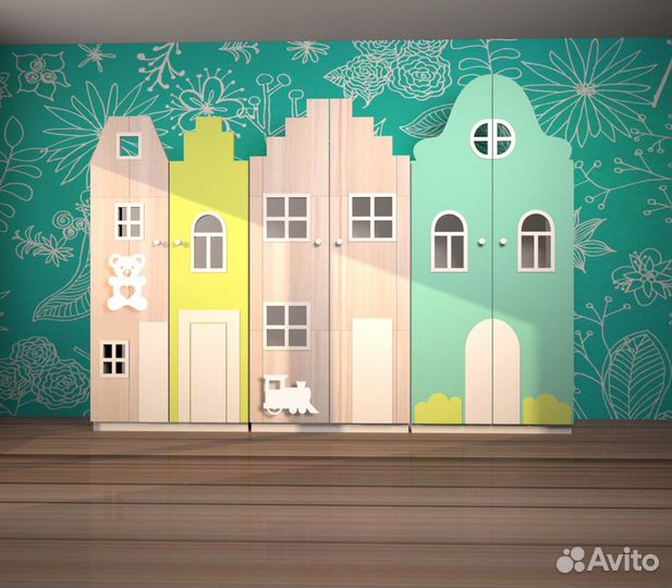 Детские шкафчики. Шкаф в раздевалку детского сада