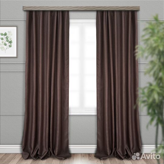 Шторы блекаут с люверсами