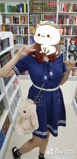 Косплей анимешная школьная форма-платье