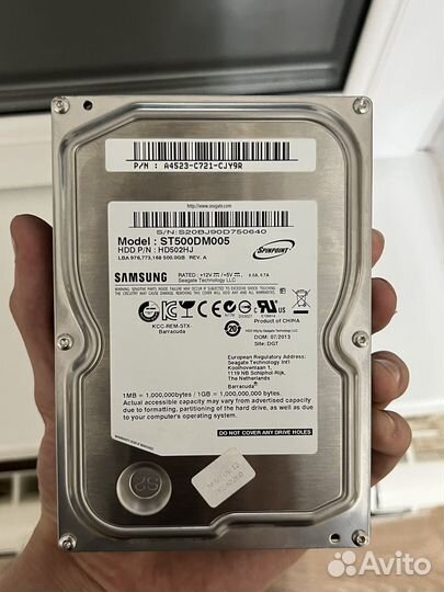 Жесткий диск samsung 500GB