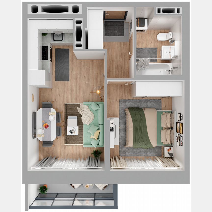 1-к. квартира, 36,3 м², 17/23 эт.