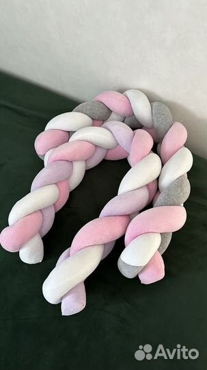 Косички бортики для кроватки