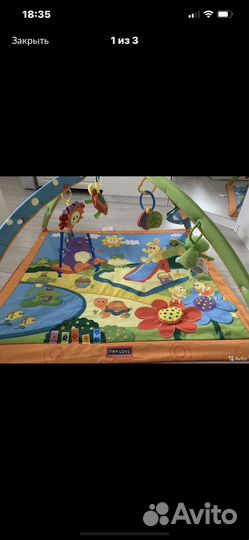 Развивающий коврик с музыкальной игрушкой