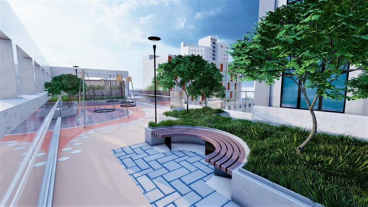 3-к. апартаменты, 70,1 м², 5/33 эт.