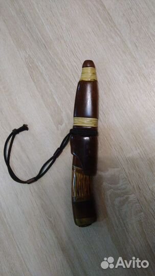 Коллекционный нож в чехле из кожи-ценное дерево