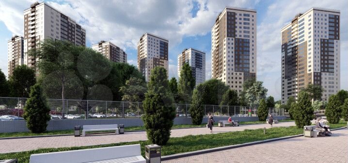 2-к. квартира, 53,8 м², 5/24 эт.