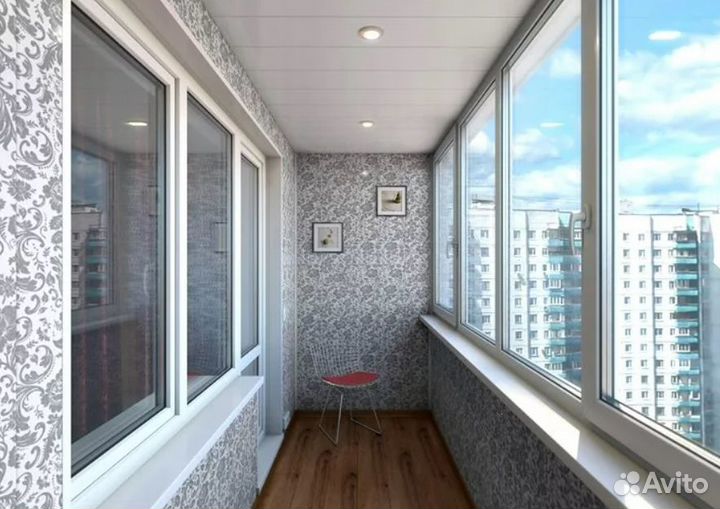 Остекление балкона пвх