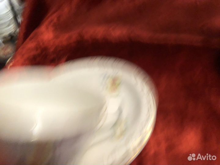 Чайна пара трио Песочное Рига дз Дулево