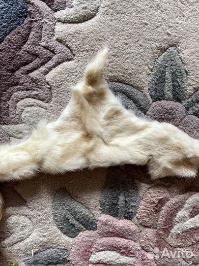 Лисьи хвосты, обрезки белой норки