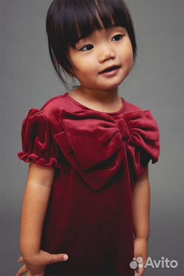 Платье велюровое Н&М 68,74,80