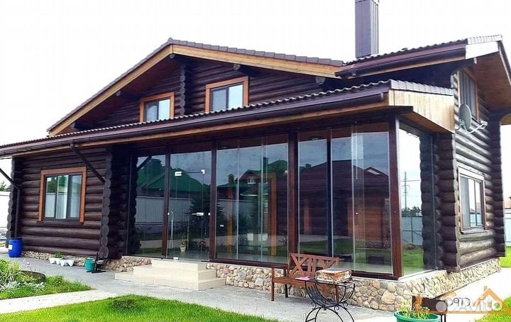 Безрамное остекление веранд беседок террас