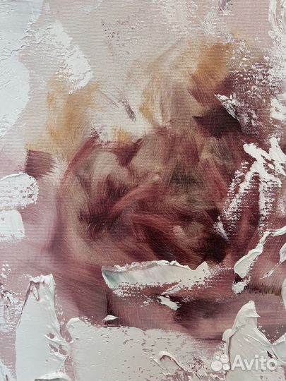 Картина маслом Интерьерная Большая Светлая картина