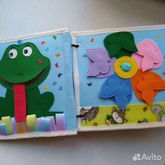 Развивающая книга из фетра