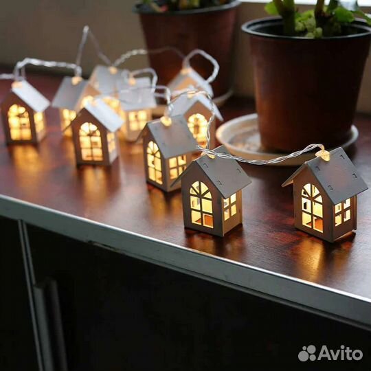Гирлянда домики