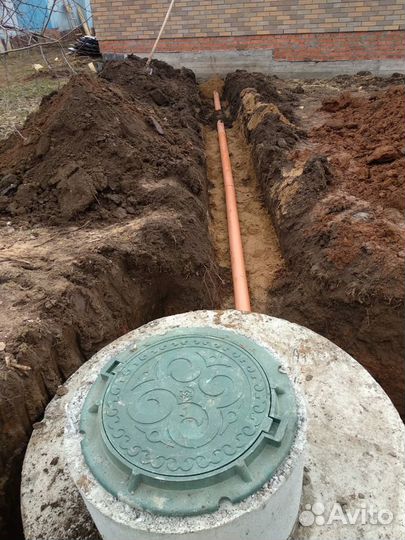 Септик переливной из двух и трёх секций