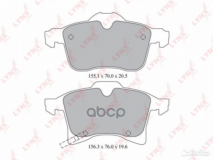 Колодки тормозные дисковые перед BD5908 LYN