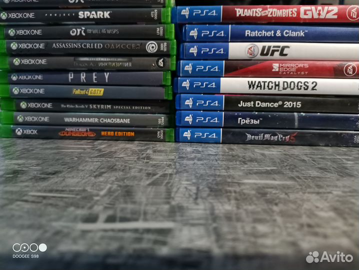 Диски на Xbox One и PS4