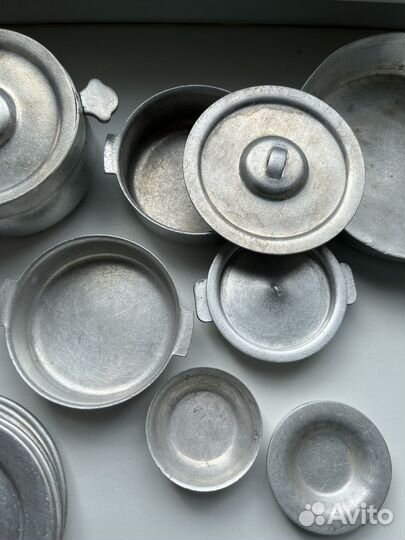 Набор детской алюминиевой посуды СССР