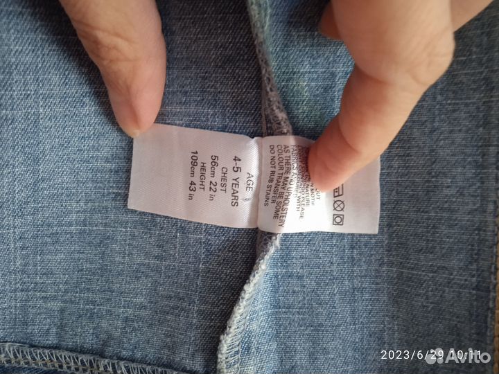 Жилет джинсовый для девочки