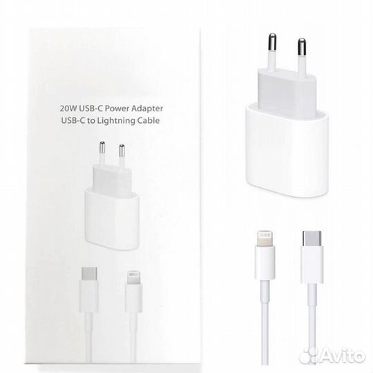 Блок питания+зарядный кабель type-C для iPhone