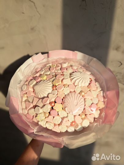 Букет из маршмеллоу и зефира
