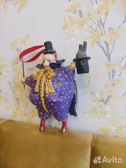 Ватные елочные игрушки Цирк