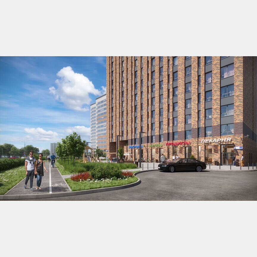 2-к. апартаменты, 43,8 м², 7/16 эт.