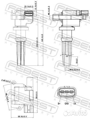 Катушка зажигания 12640003 Febest