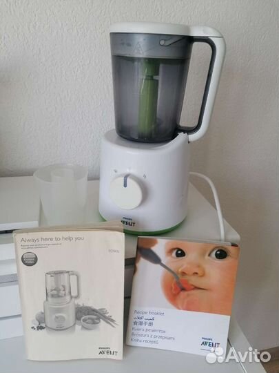 Пароварка блендер philips avent SCF870
