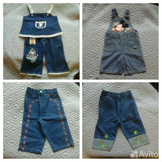 Джинсовая одежда от1 до 5лет