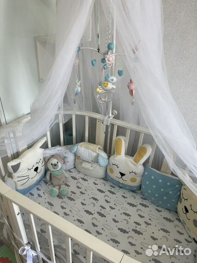 Бортики в детскую кроватку