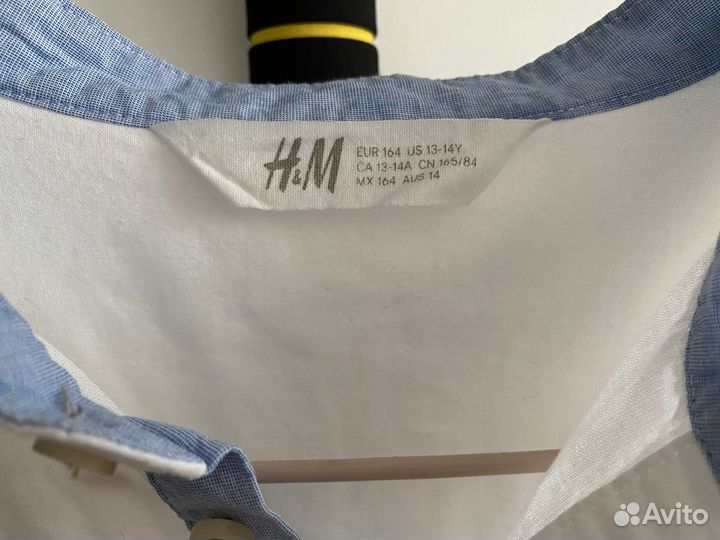 Рубашка zara на мальчика 164