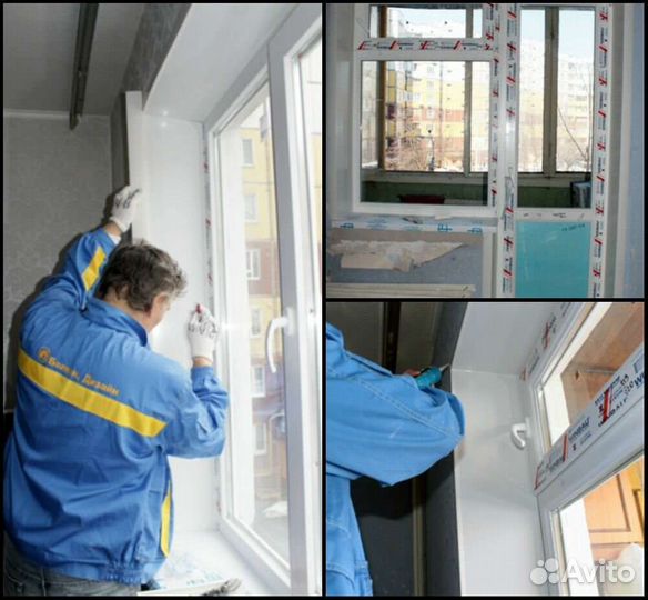 Замена резины на окнах, установка окон