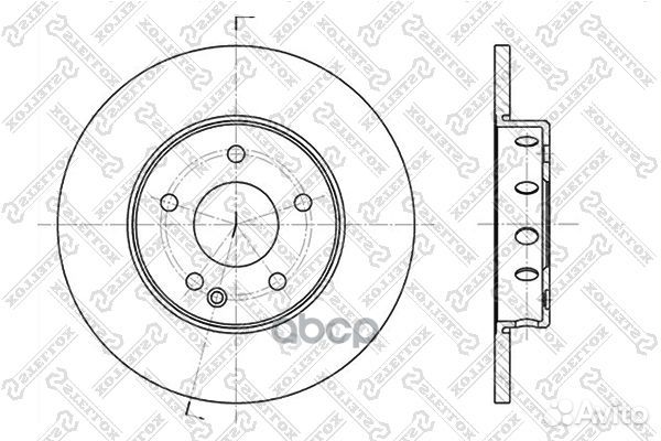 6020-3316-SX диск тормозной передний MB W202 1