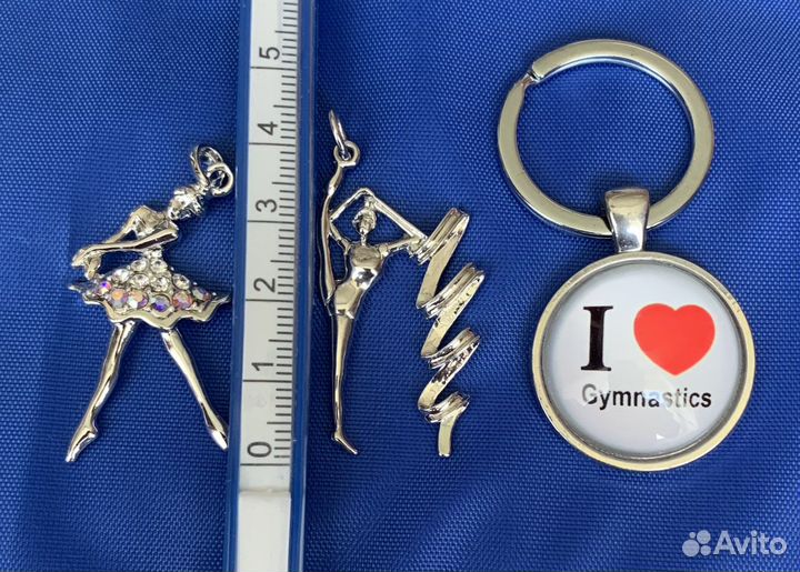 Кулон Гимнастка и брелок для гимнастки