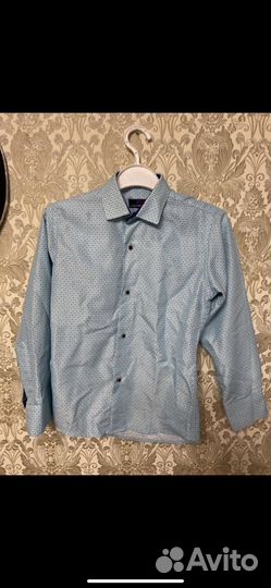 Рубашка голубая