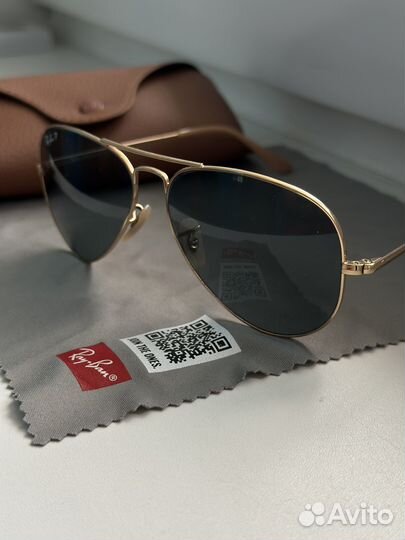 Очки ray ban aviator зеркальные