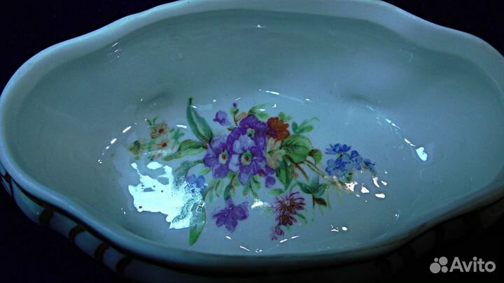 Шкатулка.Samson.Фарфор.Франция.Цветы.Букет